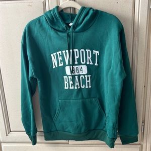 SHEIN girls green Newport Beach sweatshirt. Size Medium